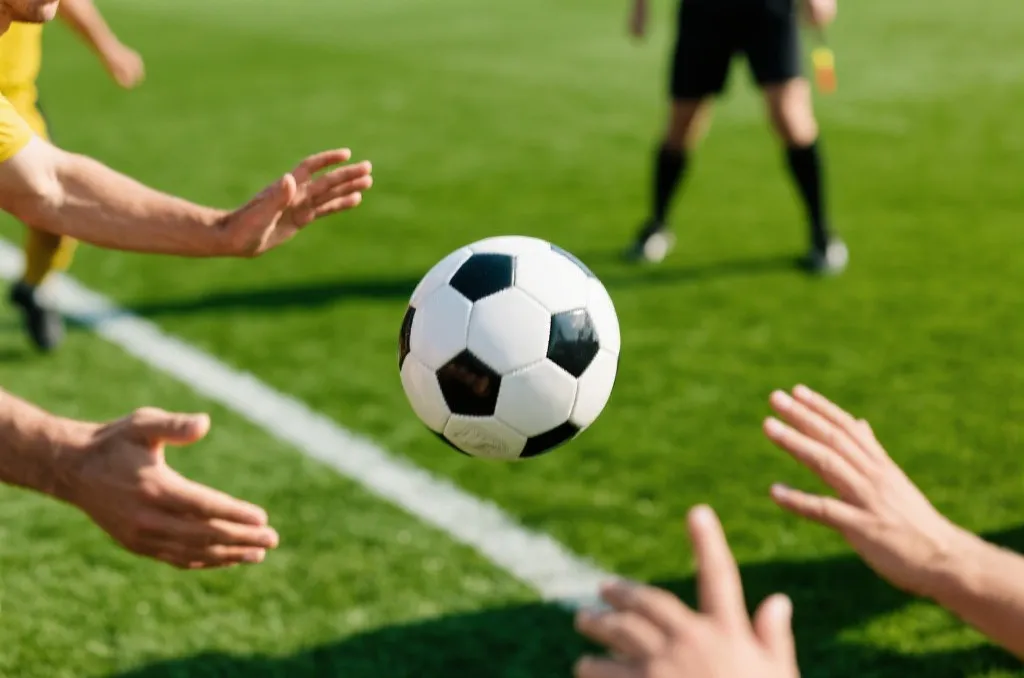 梅西在比赛中传球的瞬间
